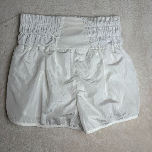 Free People Optic White The Way Home Running Shorts w/Liner Size M Nylon Blend - Picture 8 of 9